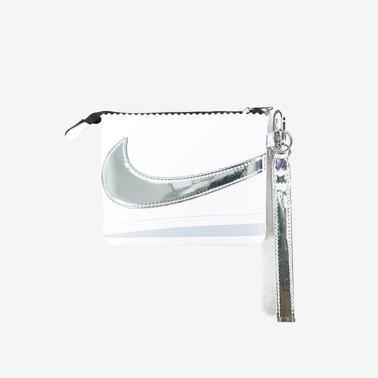 NIKE Icon Cortez Chrome Wallet Silver White [HQ6916-110] 상품컷