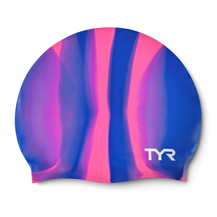 TYR Gradation Silicone Swim Cap Purple Pink [LCSM 547]