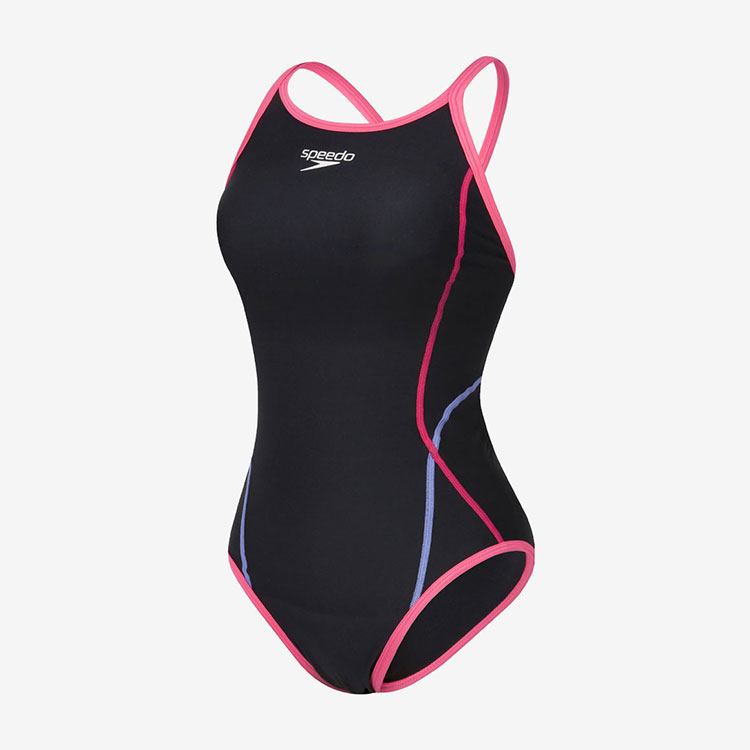 SPEEDO Women's Eco Endurance Push Up Turns V-Back Swimsuit Provence Pink [STW02301 (PP)]