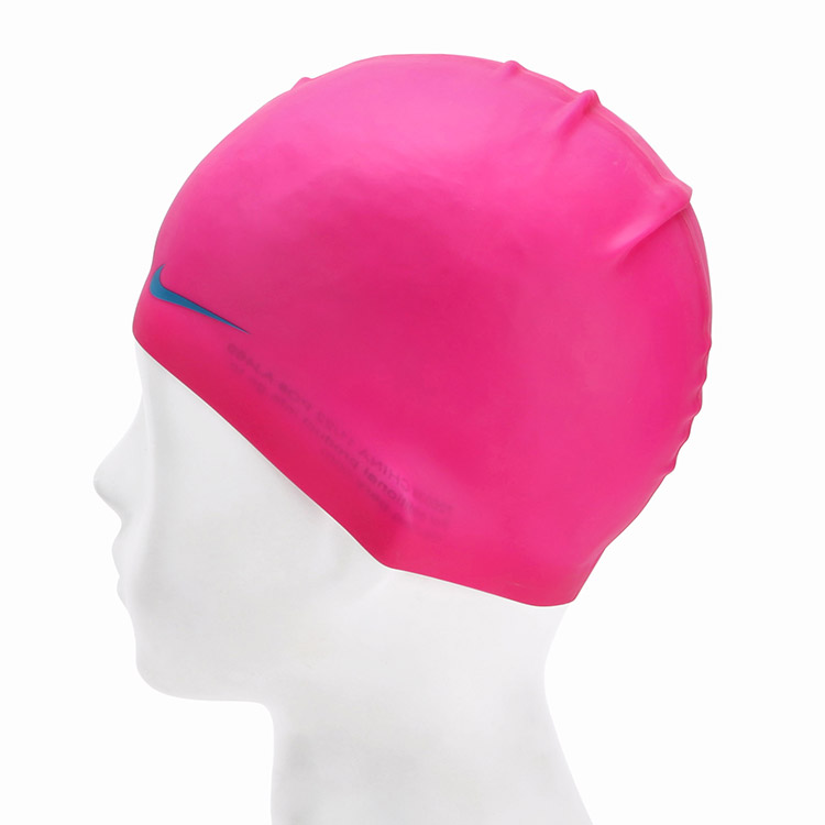 NIKE SWIM Youth Solid Silicone Swim Cap Pink Spell [TESS0106-670] 디테일
