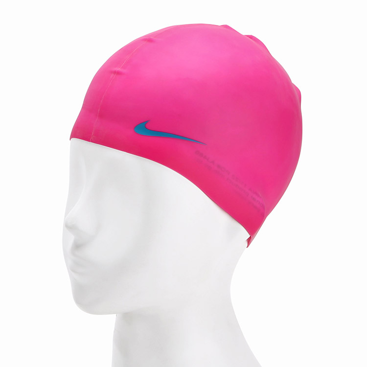 NIKE SWIM Youth Solid Silicone Swim Cap Pink Spell [TESS0106-670] 디테일